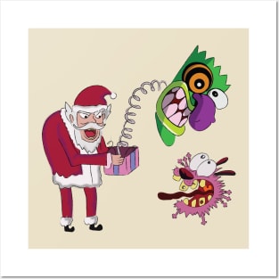 Courage the cowardly dog christmas Posters and Art